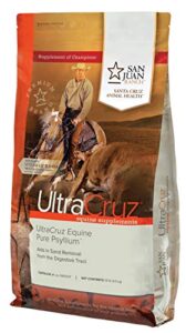 ultracruz equine pure psyllium supplement for horses, 10 lb (45 day supply)