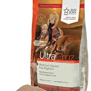 UltraCruz Equine Pure Psyllium Supplement for Horses, 10 lb (45 Day Supply)