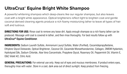 UltraCruz - sc-395301 Equine Bright White Horse Shampoo, 16 oz