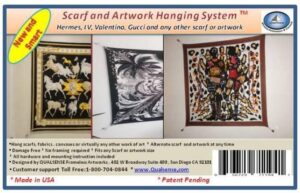 scarf and artwork hanging system