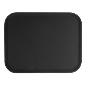thunder group plft1418bk, 14x18-inch black rectangular fiberglass tray, plastic serving bar tray, nsf