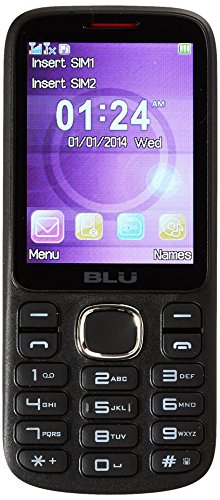 BLU Jenny TV 2.8 T276T Unlocked GSM Dual-SIM Cell Phone w/ 1.3MP Camera - Unlocked Cell Phones - Retail Packaging - Black Red