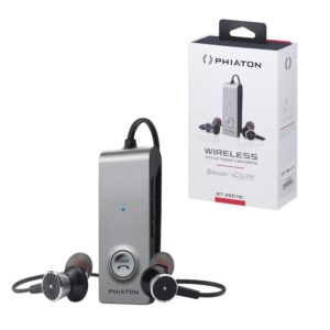 phiaton bt 220 nc wireless bluetooth headphones – active noise cancelling bluetooth headphones with long battery life and wireless headphone mic