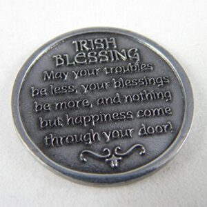 Set of 3 Irish Blessing Pewter Novelty Pocket Tokens - 1.25" - PT661