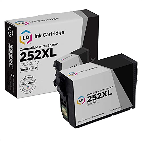 LD Remanufactured Ink Cartridge Replacement for Epson 252XL T252XL120 High Yield (Black)