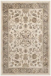 safavieh vintage collection accent rug - 2' x 3', stone & mouse, oriental traditional distressed viscose design, ideal for high traffic areas in entryway, living room, bedroom (vtg168-3410)