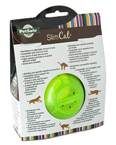 PetSafe SlimCat Green Meal Dispensing Cat Toy, (3 Pack)