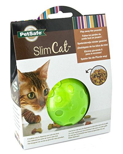 PetSafe SlimCat Green Meal Dispensing Cat Toy, (3 Pack)