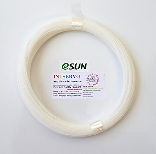 eSUN 3D Printer Cleaning Filament 3mm Natural 0.1kg for All 3mm or 2.85mm FDM 3D Printers, 3mm Cleaning