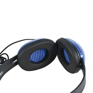 Califone 2800-BL Listening First Stereo Headphones for Kids Bundle (Blue) (6 Items)