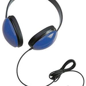 Califone 2800-BL Listening First Stereo Headphones for Kids Bundle (Blue) (6 Items)