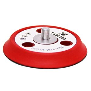 Torq BUFLC_200 R5 Dual-Action Backing Plate with Hyper Flex Technology, Red (3 Inch)