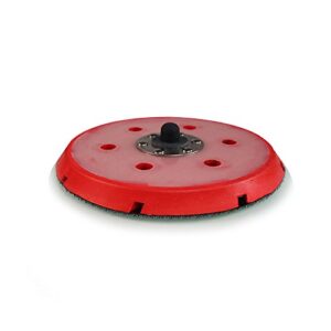 torq-buflc_202 r5 dual-action backing plate with hyper flex technology (6 inch), red