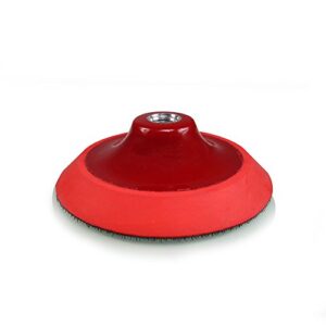 torq buflc_301 r5 rotary backing plate with hyper flex technology, red (5 inch)