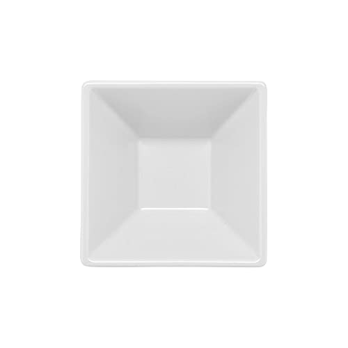 G.E.T. ML-278-W 8 oz. White Square Bowl, Break Resistant, Siciliano (Qty,1)