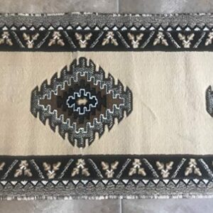 Southwest Native American Runner Rug Berber Design #D143 (2ftx7ft.1in.)