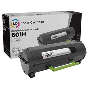 ld compatible toner cartridge replacement for lexmark 601h 60f1h00 high yield (black)