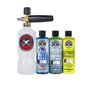 chemical guys eqp_313 torq professional foam cannon and soap kit, 4 items