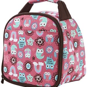 Fit & Fresh Gabby Insulated Lunch Bag with Zipper, Rainbow Owl