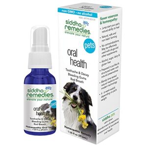 siddha remedies oral health for pets | cat dog oral care for toothache decay | breath spray for bad breath, healthy gums dogs tooth care | 100% natural homeopathic remedy cell salts flower essences