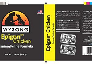 Wysong Epigen Chicken Canine/Feline Canned Formula Dog/Cat/Ferret Food, Twelve- 12.9 Ounce Cans