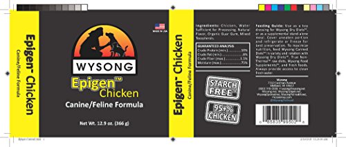 Wysong Epigen Chicken Canine/Feline Canned Formula Dog/Cat/Ferret Food, Twelve- 12.9 Ounce Cans