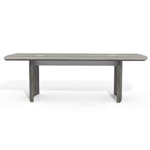 Safco Products Medina Modern Office Conference Meeting Room Table, 8', Gray Steel