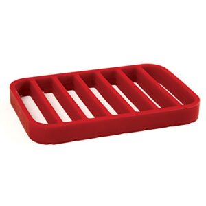 norpro rectangle silicone roasting rack, red, 1 ea (299)