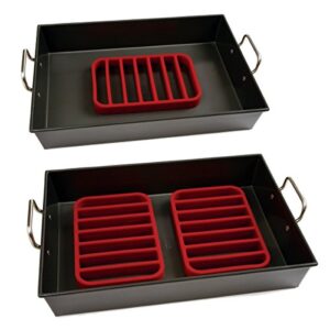 Norpro Rectangle Silicone Roasting Rack, Red, 1 EA (299)