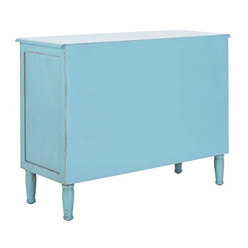 Safavieh American Homes Collection Tablet Distressed Blue 3 Drawer Chest