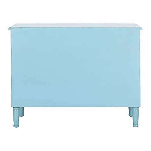 Safavieh American Homes Collection Tablet Distressed Blue 3 Drawer Chest