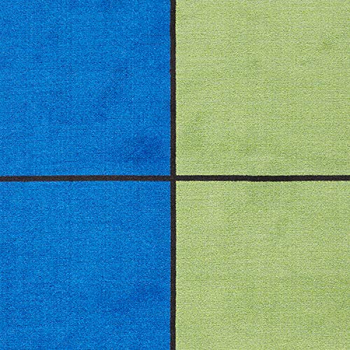 KidCarpet.com Blocks Seating Classroom Rug Multi with 24 Squares, 7'6" x 12' Rectangle