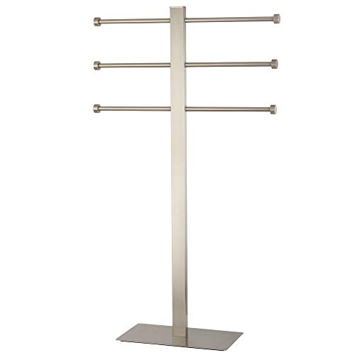 Kingston Brass CCS6028 Edenscape Freestanding Towel-Rack, Brushed Nickel