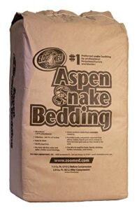 zoo med aspen snake bedding: 7 5 cubic feet bale
