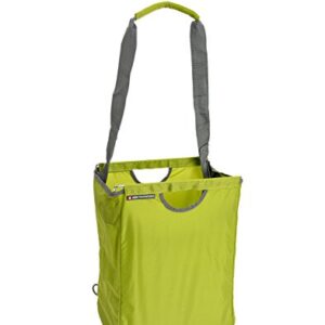ADK Packbasket (Green) Multifunctional Durable Structured Tote / Reusable Shopping Bag That Folds Flat / Holds 30 lbs.