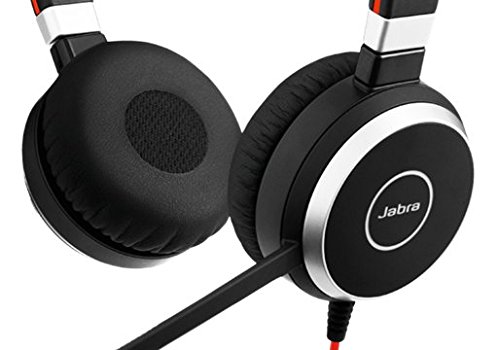 Jabra Evolve 40 Professional Wired Headset, Stereo, MS-Optimized – Telephone Headset for Greater Productivity, Superior Sound for Calls and Music, 3.5mm Jack/USB Connection, All-Day Comfort Design