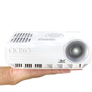 AAXA M4 Mobile LED Projector with 90 Minute Battery Life, WXGA 1280x800 Resolution, 800 Lumens, DTV Onboard, 20,000 Hour LED