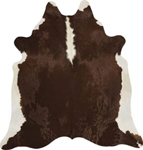 hereford cowhide rug cow hide skin leather area rug: xl