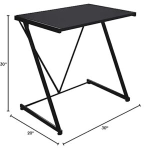 Urban Shop Z-Shaped Student Desk, Black