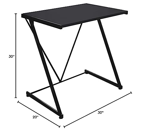 Urban Shop Z-Shaped Student Desk, Black