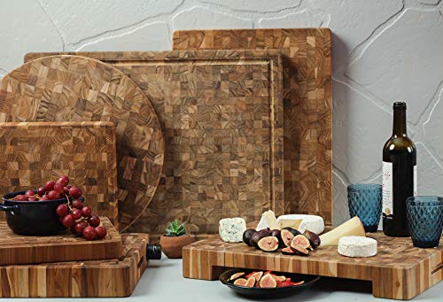 BUTCHER BLOCK RECTANGLE CUTTING BOARD (L)