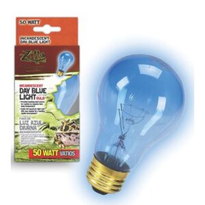 zilla day blue light incandescent bulb for reptiles [set of 2] watt: 100 watts