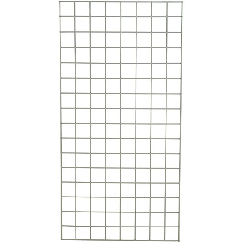 Global Industrial Wire Shelving Wire Mesh Deck (Shelf), 48"W x 24"D, 1/4" Thick Gray Epoxy Finish, 3" Openings, Reinforced