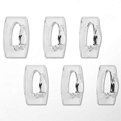 Command Strips 17006CLR Clear Mini Command Hooks 6 Count