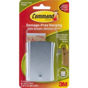 command strips 17048 silver sticky picture & frame hanger