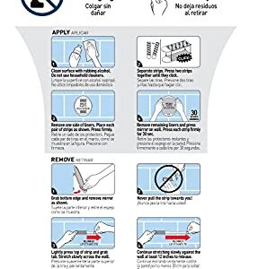 Command Fog Resistant Mirror, 1-Mirror, 2-Water-Resistant Strips (BATH15-ES), Organize Damage-Free