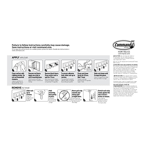 Command HOM-18Q-ES Key Rail, 1 Pack, Quartz