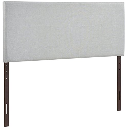 Modway Region Linen Fabric Upholstered Full Headboard in Gray