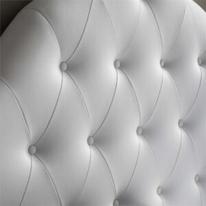 Modway Sovereign Tufted Button Faux Leather Upholstered Full Headboard in White