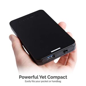 SABRENT 2.5 Inch SATA to USB 3.0 Tool Free External Hard Drive Enclosure [Optimized for SSD, Support UASP SATA III] Black (EC-UASP)